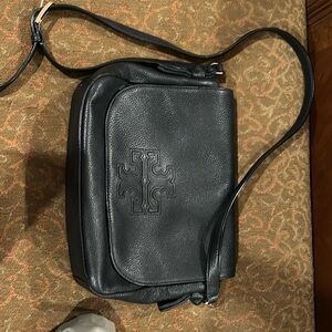 Tory Burch crossbody black leather bag